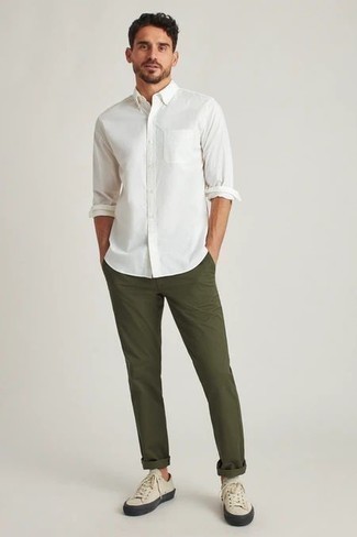 Mid Rise Stretch Cotton Trousers