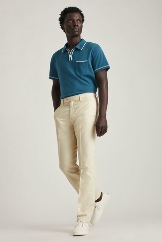 Archie Short Sleeve Polo In Blue At Nordstrom