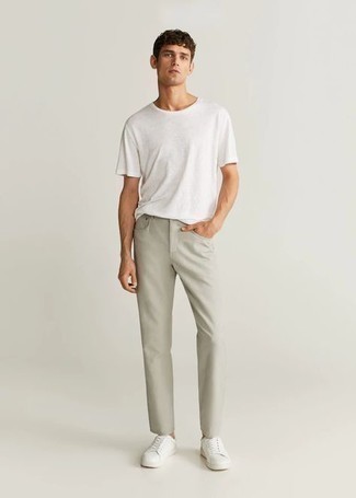 Chuck Slim Fit Five Pocket Pants In Silver At Nordstrom