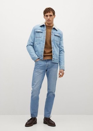 Contrast Cuff Jeans