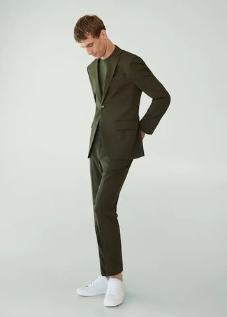 Green Fine Cotton Suit