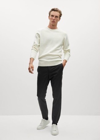 Lightweight Jumper With Raw Edge In Oatmeal