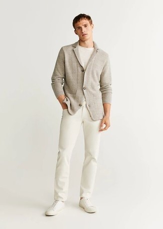 Stretch Knit Sport Coat In Grey At Nordstrom