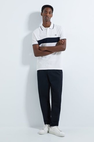 Contrast Tipping Detail Polo Shirt