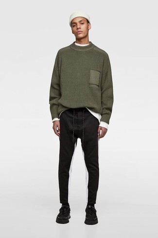 Khaki Flax Sweater