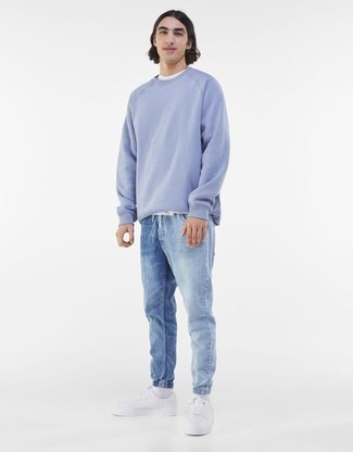 Regular Fit Crewneck Cotton Sweatshirt