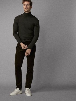 Blue Knitted Collar Turtleneck Dickie