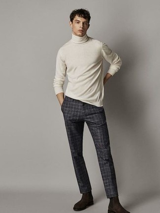 Trousers In Grey Prince Of Wales Check