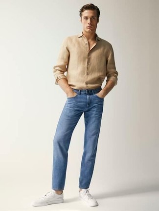 Asymmetric Waist Jeans