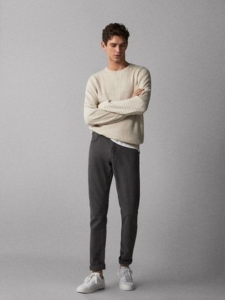 Gray Pigt Dyed Trousers