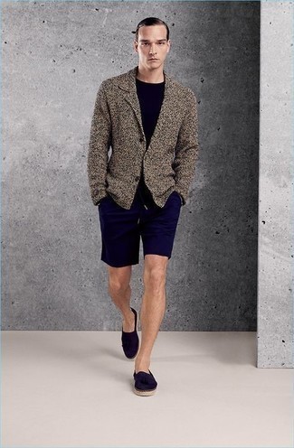 Knitted Single Breasted Blazer