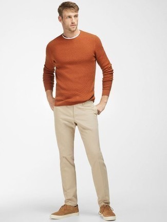 Orange Tripol Sweater