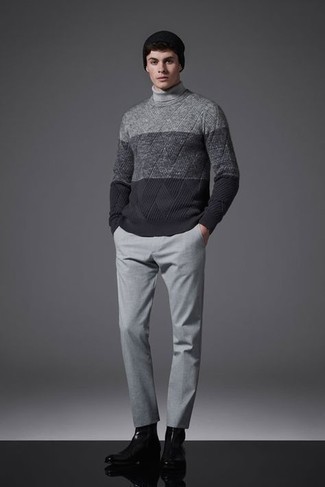 Distressed Cable Knit Jumper