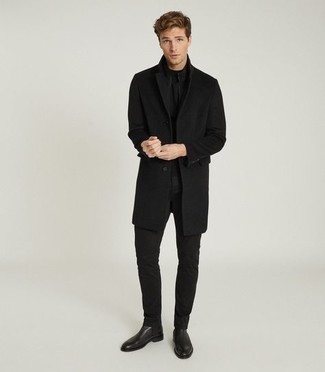 Black Cashmere Migor Coat