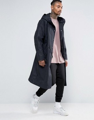 Long Brand Raincoat