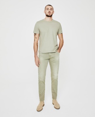 Overdye Straight Leg Jeans In Sage At Nordstrom