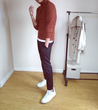 Super Skinny Cropped Chinos In Navy