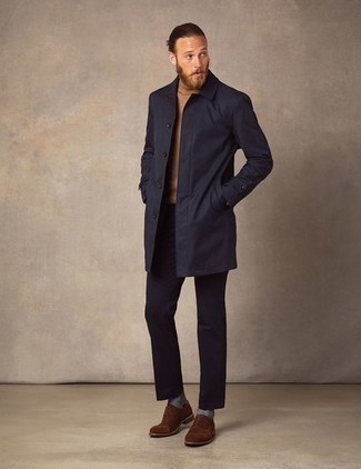 4 Bar Unconstructed Cotton Chesterfield Coat