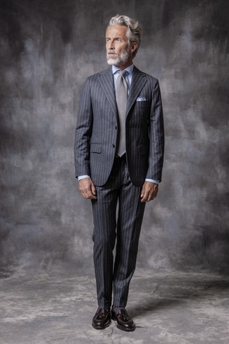 Two Button Side Vent Wool Suit With Flat Front Pant
