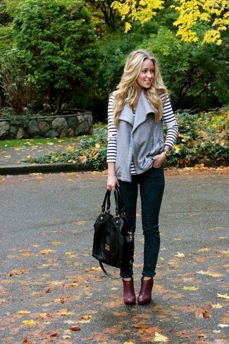 Striped Lace Pullover