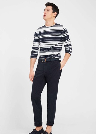 Strummer Stripe Cotton Sweater