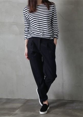 Arrow Stretch Crepe Tapered Pants