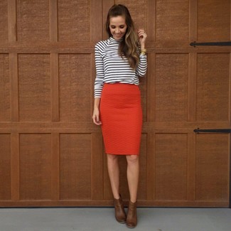 Pencil Skirt In Super 120s Wool