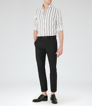 Striped Oxford Long Sleeve Woven Shirt