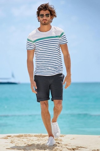 Surf Stripe Pocket T Shirt