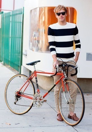 Asymmetric Stripe Sweater