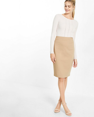 Petite No 2 Pencil Skirt In Two Way Stretch Cotton