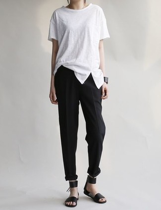 Crepe Tapered Pants