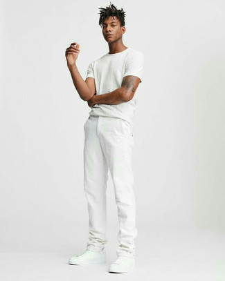Trim Fit Elongated Crewneck T Shirt In White At Nordstrom
