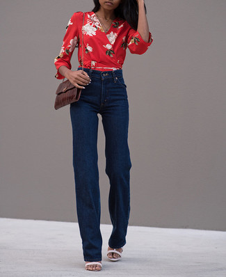 Navy Flare Pants Outfits: 