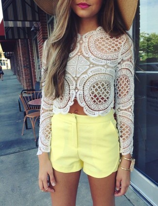 F Long Sleeve Lace Top
