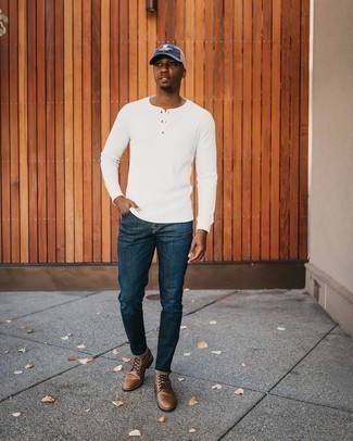 The Waffle Knit Long Sleeve Henley