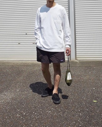 Black French Terry Yacht Shorts