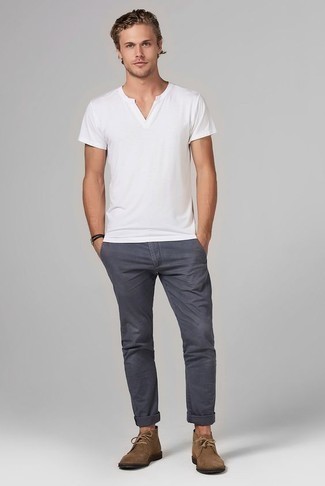 Gray Four Pocket Trousers