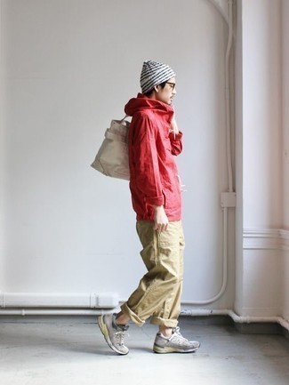 Red Ruched Track Jacket