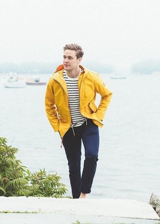 Woven Jacket In Yellow
