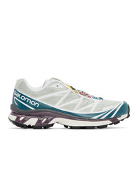 Salomon Green And Blue Limited Edition Xt 6 Adv Sneakers