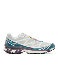 Salomon Green And Blue Limited Edition Xt 6 Adv Sneakers