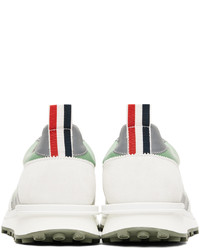 Thom Browne Green Reflective Nylon Tech Sneakers