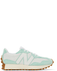 New Balance Off White Blue 327 Sneakers
