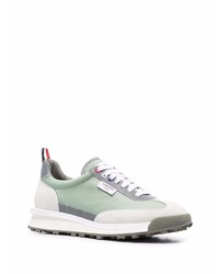 Thom Browne Panelled Low Top Lace Up Sneakers