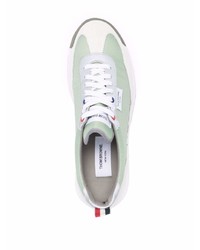 Thom Browne Panelled Low Top Lace Up Sneakers