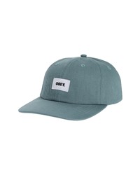 Obey Bold Label Organic Cotton Baseball Cap In Leaf At Nordstrom