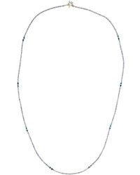 Armenta Long Iolite Green Onyx Beaded Necklace