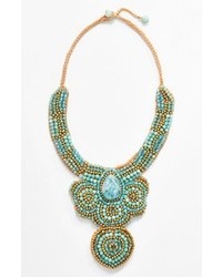 Panacea Beaded Rope Necklace Mint Turquoise