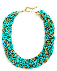 Zad Fashion Inc Glitz Mob Necklace In Turquoise
